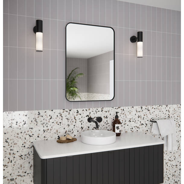 Wrought Studio Daisy-Mai Metal Recessed Framed Medicine Cabinet with 2 ...